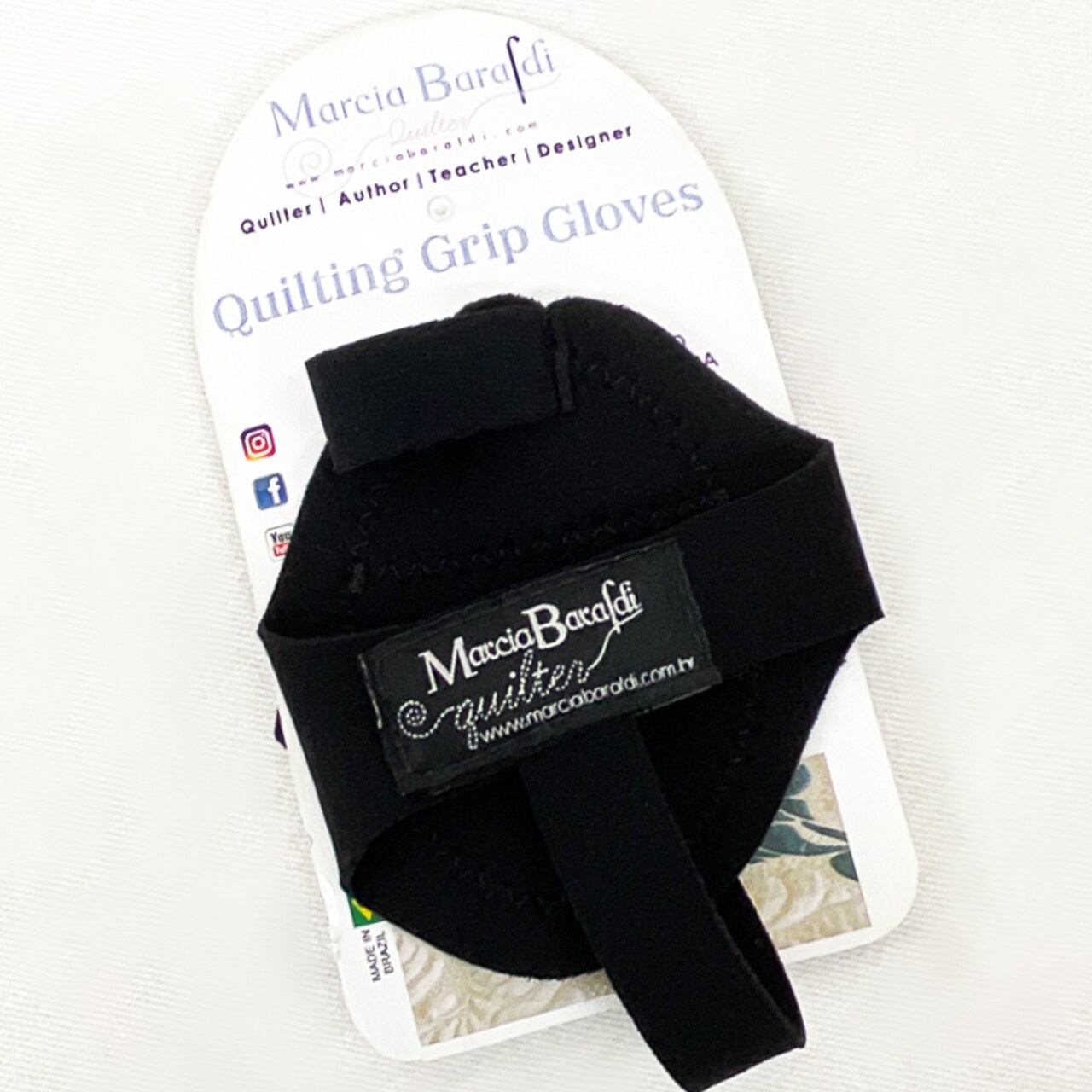 Quilting Grip Gloves for Free-Motion Quilting or Sewing - Adjustable sizing